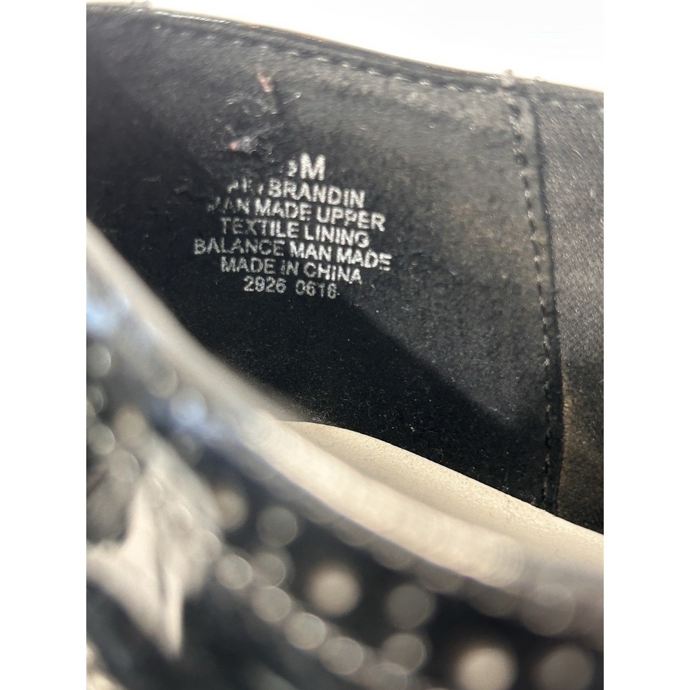 Ann Klein IFLEX Man Made Material Oxford Wing Tip 8M- BLACK GLOSS - Picture 8 of 8